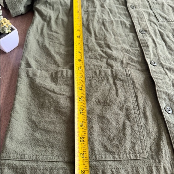 BDG Olive Green Casual Button Down Shirt 100%Cotton - Picture 9 of 11
